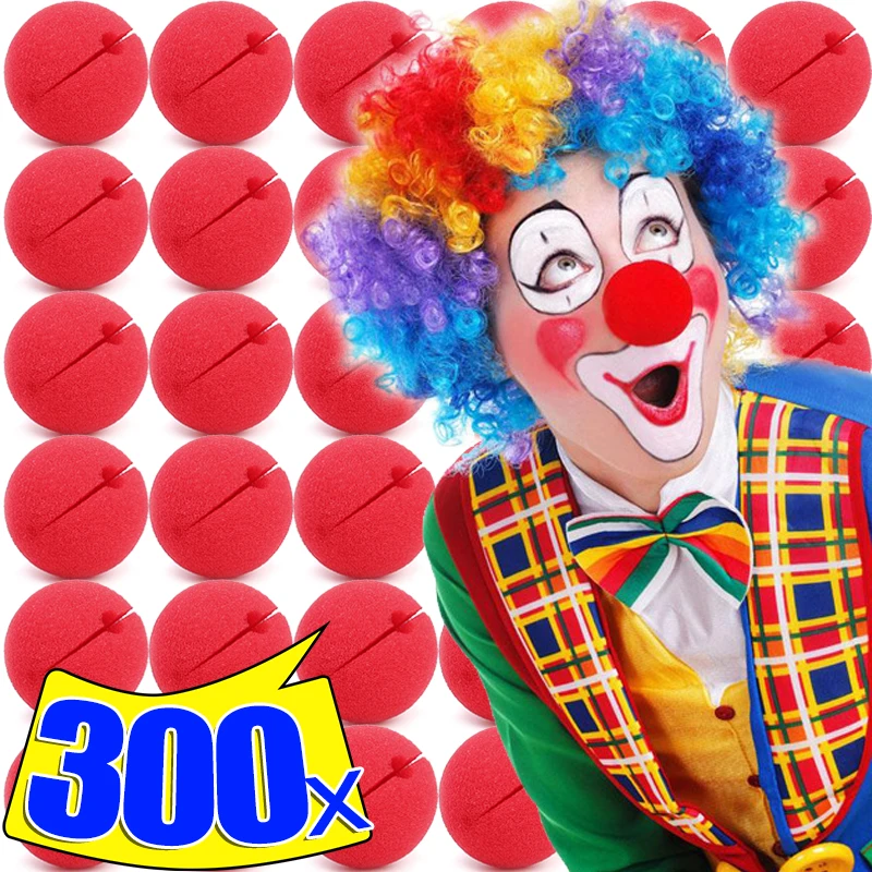 

300/1 шт. красный губчатый нос клоуна Цирк косплей костюм на Хэллоуин фестиваль макияж клоун нос принадлежности для рукоделия свадебное украшение