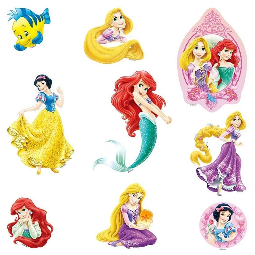 10/30/50/100pcs Kawaii Disney Anime Princess Stickers Cute Rapunzel Snow White Belle Cartoon Decal Phone Guitar Suitcase Sticker