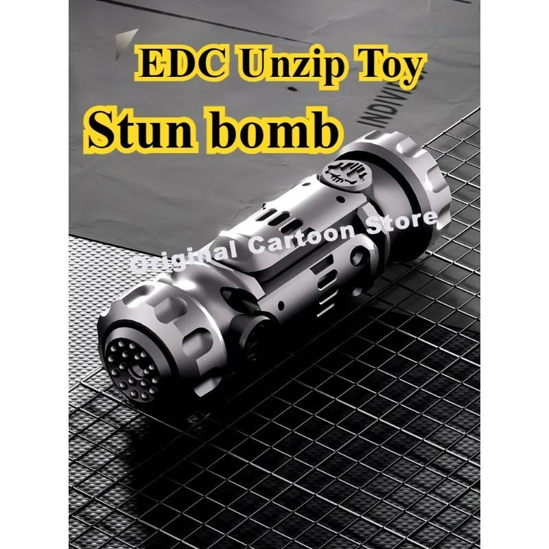 Hello Kitty Sanrio Kuromi Agent Stun Bomb EDC Unzip Toy Fingertip Top Finger Saboteur Mechanical Push Cards Creativity Gift