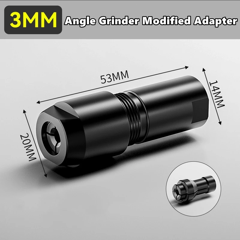 Adaptateur Pour Meuleuse D'angle → Meuleuse Droite – Filetage M10, 2 Tailles (3/6 Mm)
