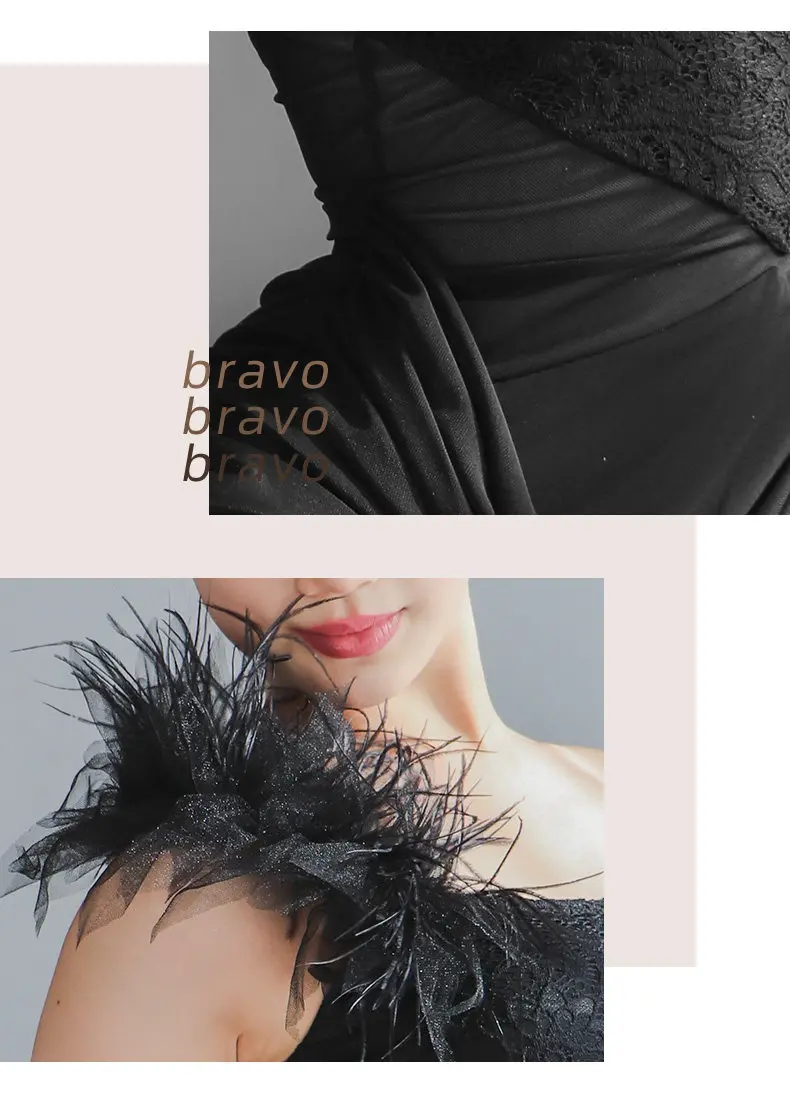 Professionelle Latein-Tanz-Wettbewerbskleidung Netz-Trägerkleid Sexy Ballsaal-Rock für Damen Übungskleidung Bühnenkostüm – Detail 9