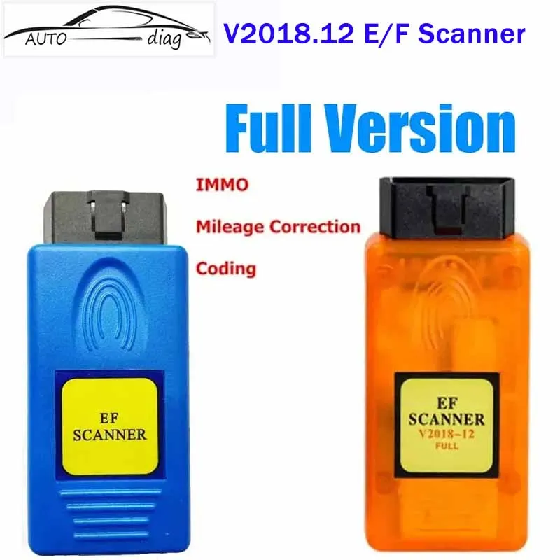 

V2018.12 E/F Scanner Full for BMW E/F Ef Scanner II Full Version Diagnosis + IMMO + Mileage Correction + Coding