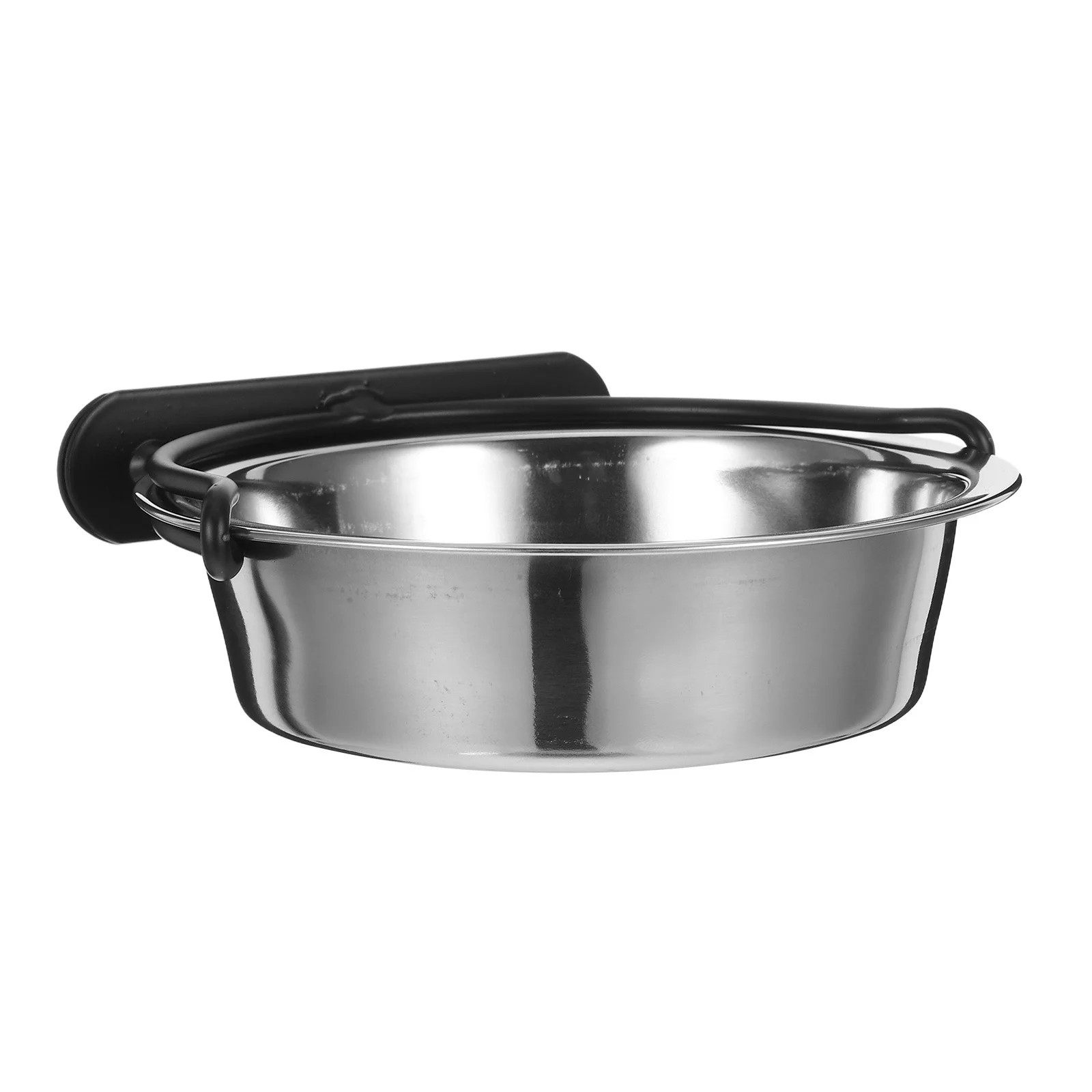

Stainless Steel Bowl With Detachable Iron Clip Mixing Salad Basin For Kitchen Cooking Serving Wall Hanging Pet