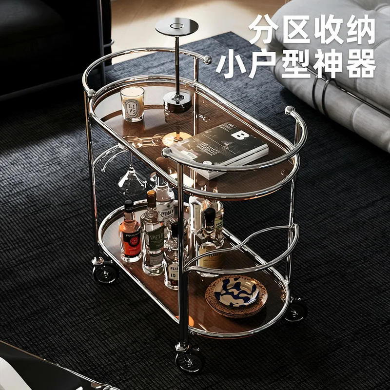 Removable coffee table living room dining car sofa side few retro bedside shelves