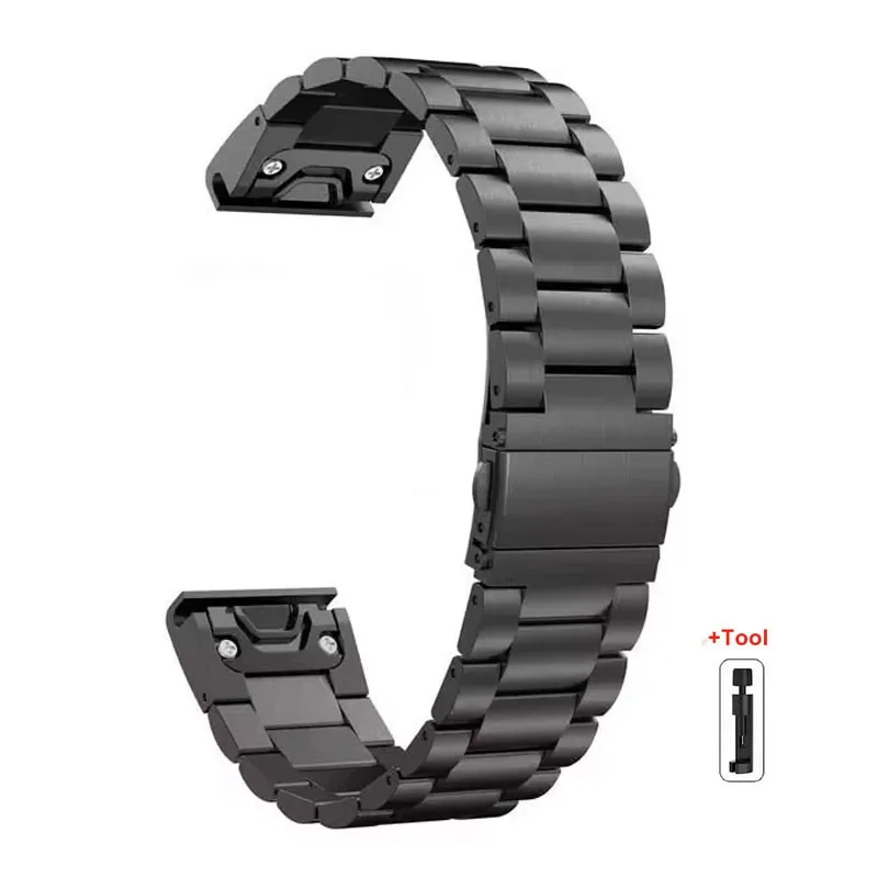 Edelstahlarmband für Garmin-Uhren Fenix 8 9 6x 7x Pro 5 5x Plus 5s 6s 20/22/26mm Metallarmband Armband Zubehör – Detail 7