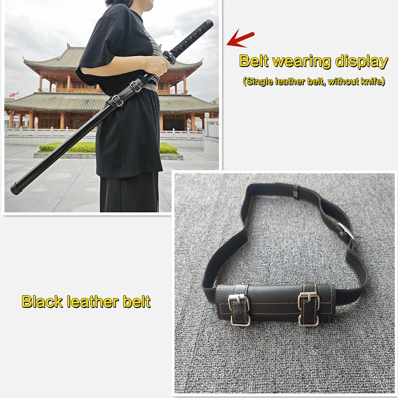 حزام من جلد البولي يوريثان لحامل سيف كاتانا في العصور الوسطى دعائم تنكرية لحامل غمد قاتل الشياطين #2