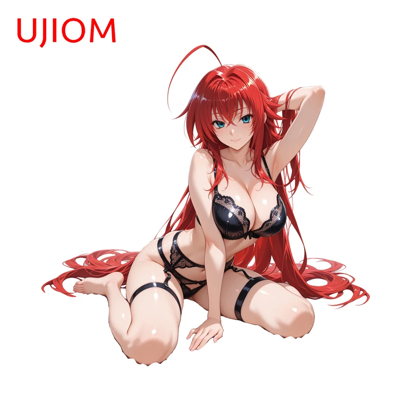 UJIOM Hot Anime Bikini Rias Wall Sticker Amusing Creative Graffiti Skateboard Trunk Decal Adhesive Vinyl Bathroom Accessories