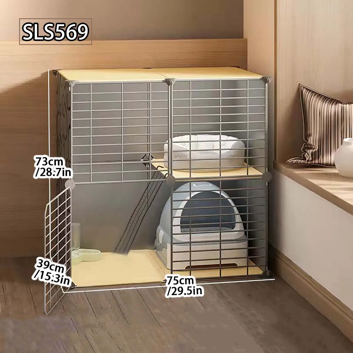 Cat cage household indoor cat nest winter warm closed bunk two floors three floors special clearance villa house