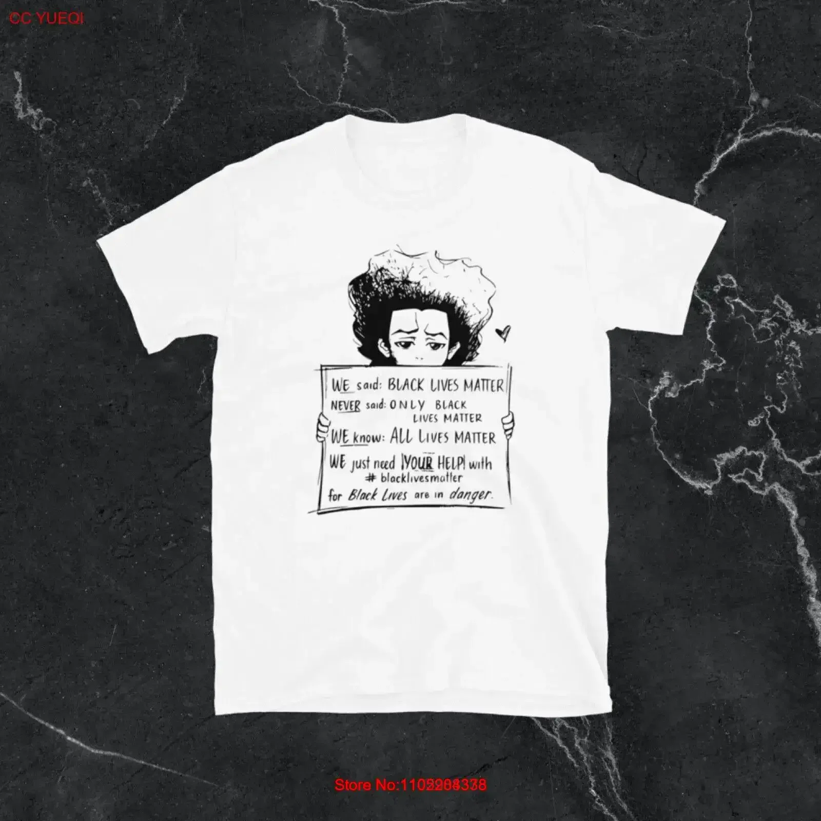 BLM Black Lives Matter Boondocks T Shirt Streetwear Fashion vintage Washed graphic Stylish fashion streetwear Soft Stretched