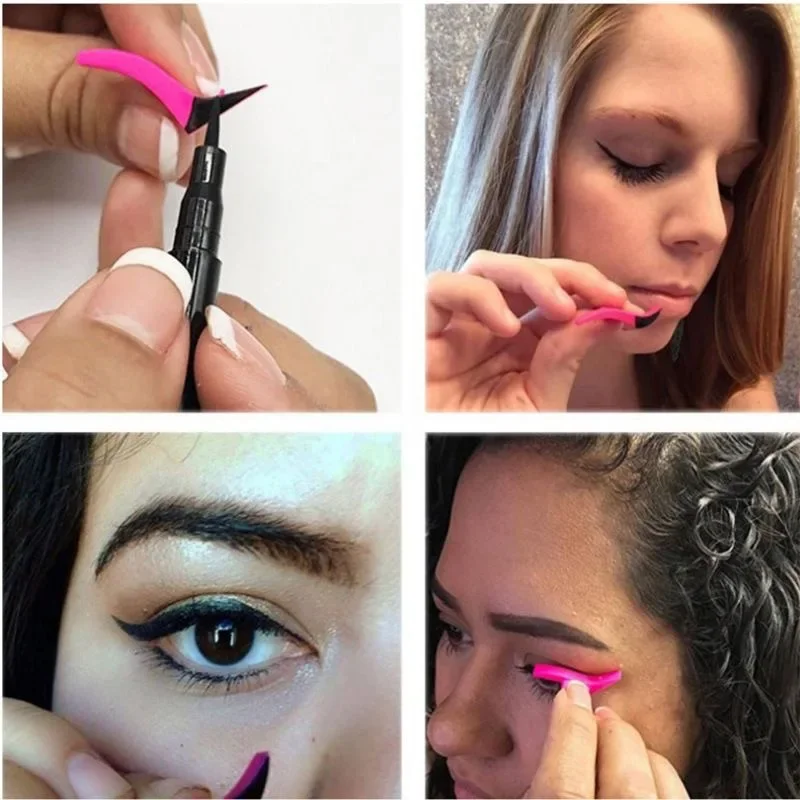 1 paar eyeliner stempel, eyeliner stencil, vleugel eyeliner stempel, eyeliner stencils voor ogen vleugel 1 st mode + 1 st Klassiek