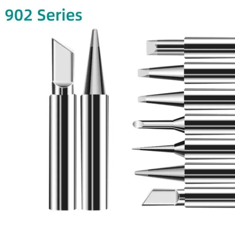 YIHUA 902 Lead-Free Soldering Tips Red Copper & Anti-Oxidation Design Fast Heating Multiple Shapes