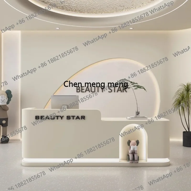 

New arrive Beauty Modern Reception Desks Restaurant Company Best Simple Reception Desks Minimalist Organizers Scrivania Lounge F