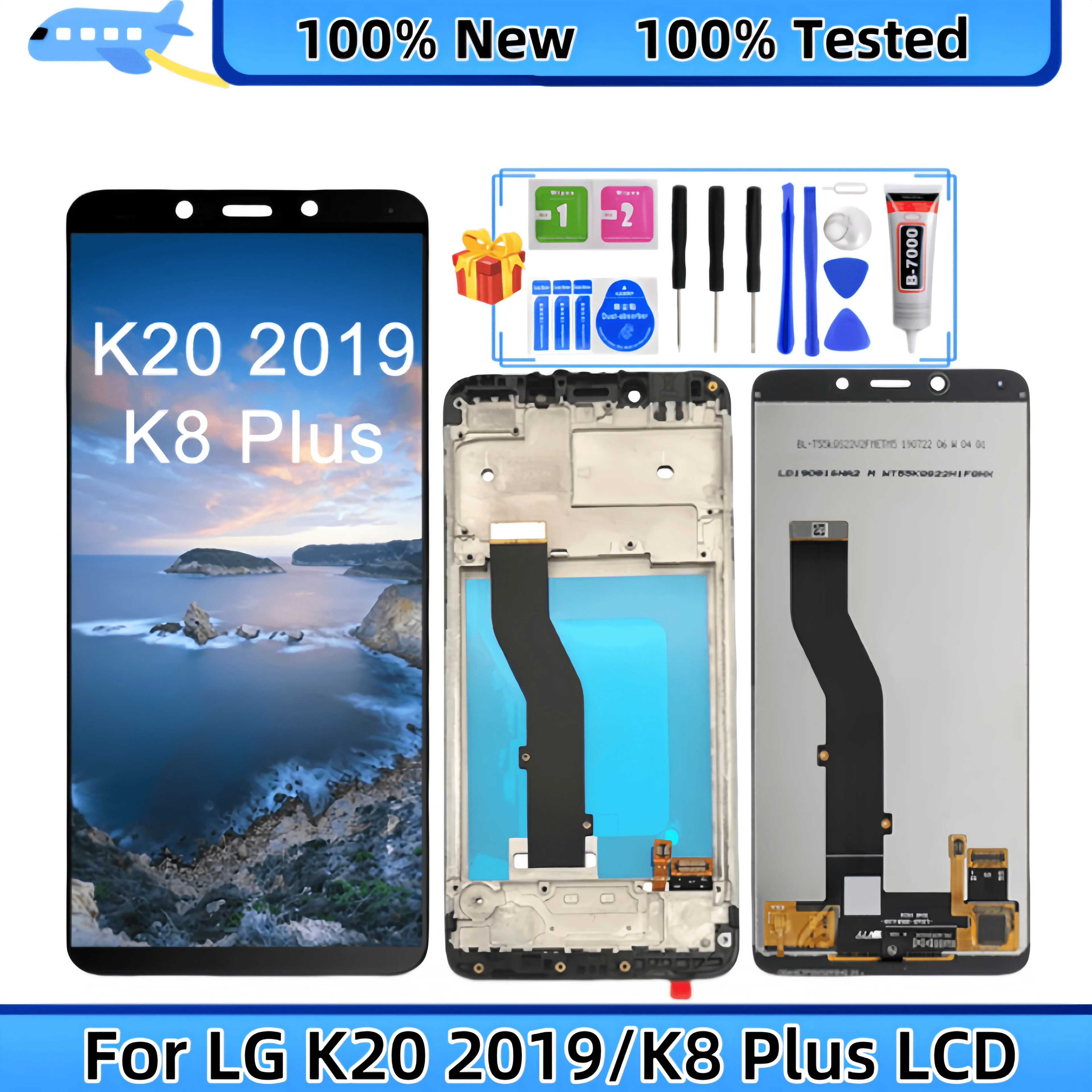 

Для LG K20 2019 K8 PLUS LM-X120EMW LMX120EMW LM-X120 LMX120BMW ЖК-дисплей с цифровым преобразователем сенсорного экрана в сборе Замена