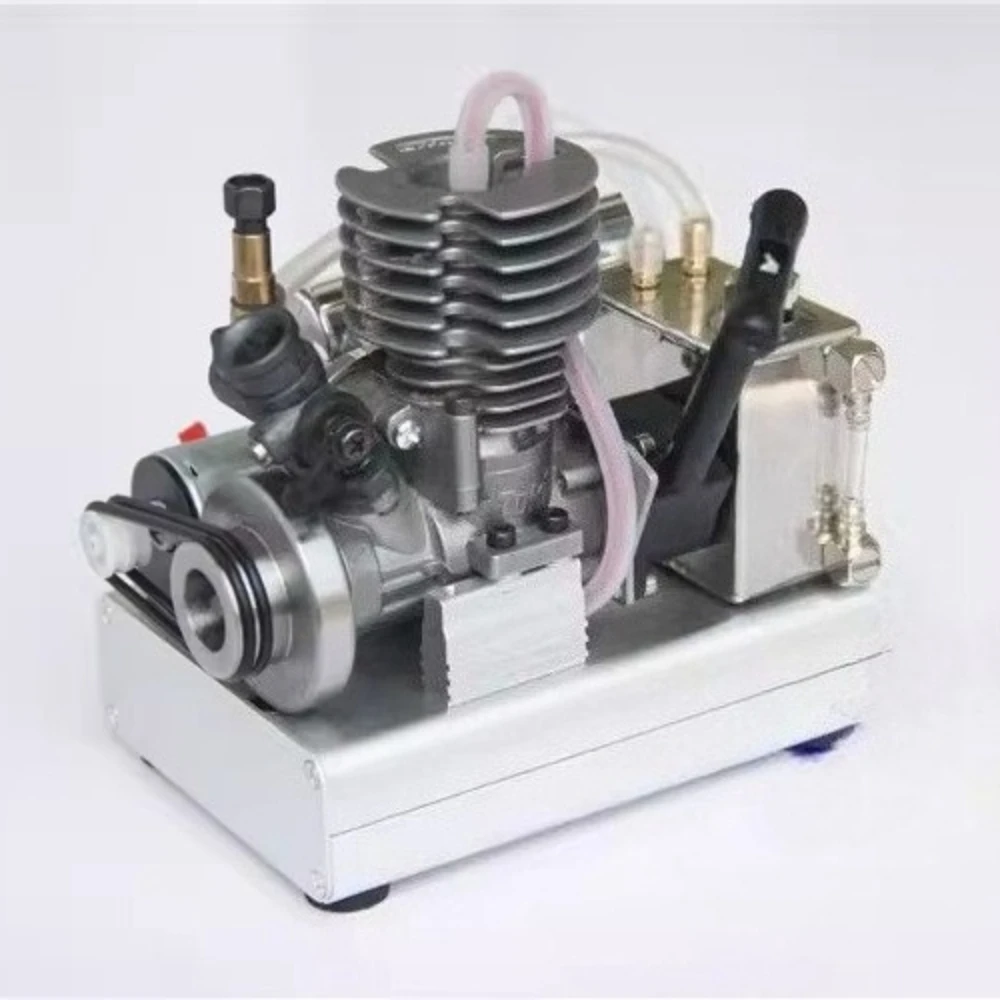 Miniature Gas Version Engine Model Single Cylinder Two Stroke, Air Cooled Pull-Start All-Metal Engine Model Toy