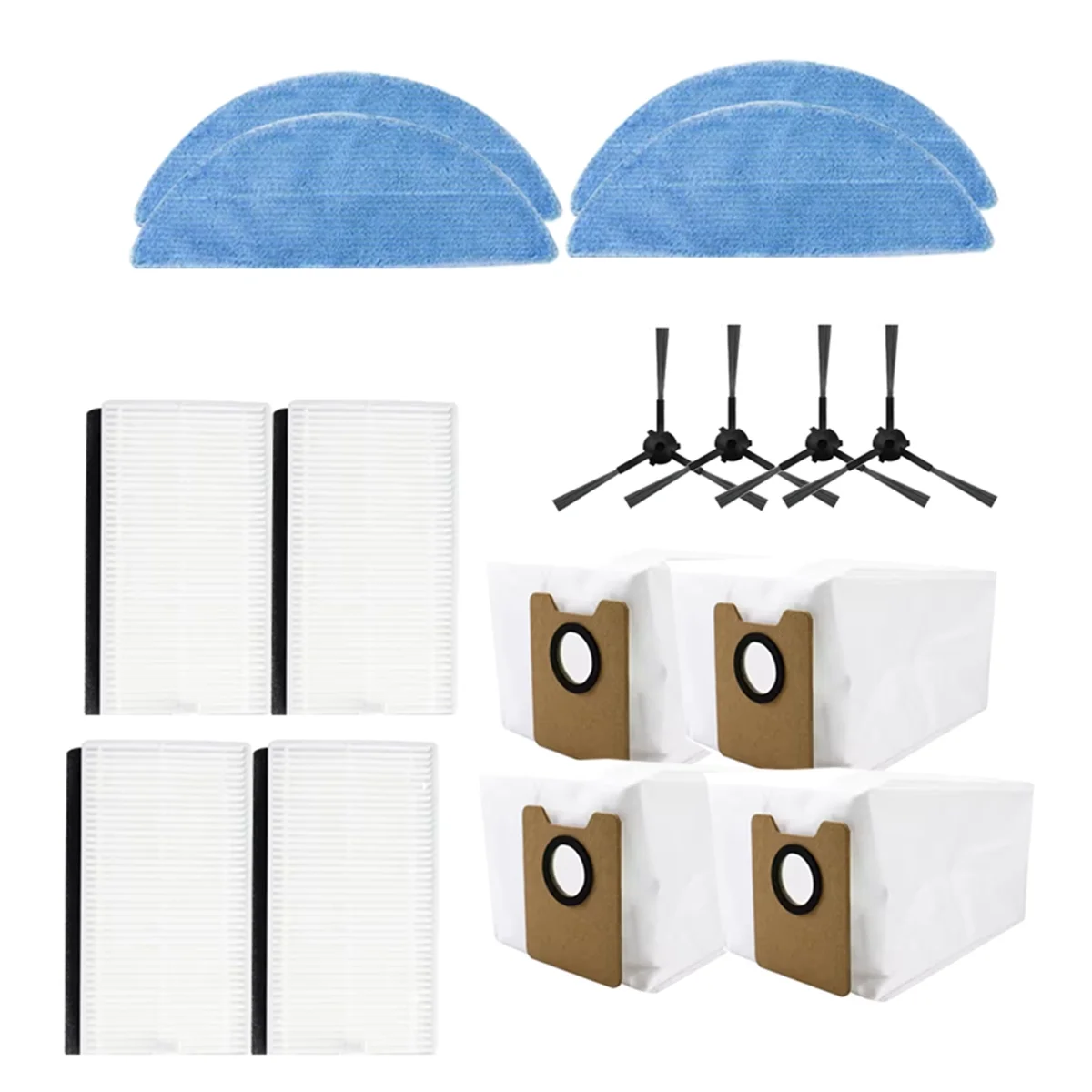 16 قطعة لملحقات كفاءة التنظيف المحسنة للمكنسة الكهربائية ذاتية التفريغ Y1 Plus #3