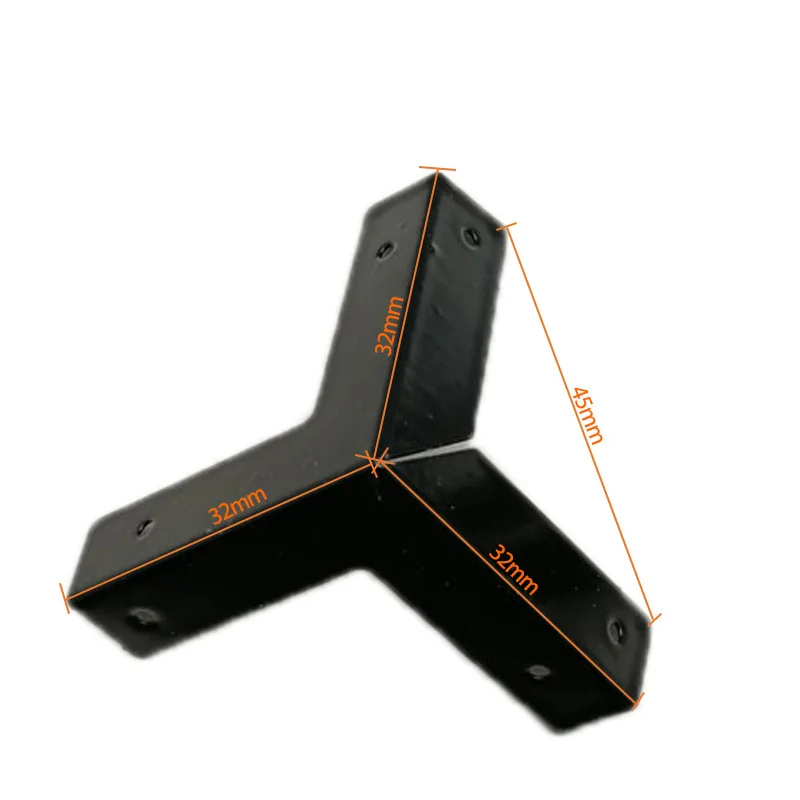 4/8pcs Set  Antique Bronze Corner Protectors Wooden Box Coner Wine Box Protector Furniture Hardware Cover Triangle Corners 33mm