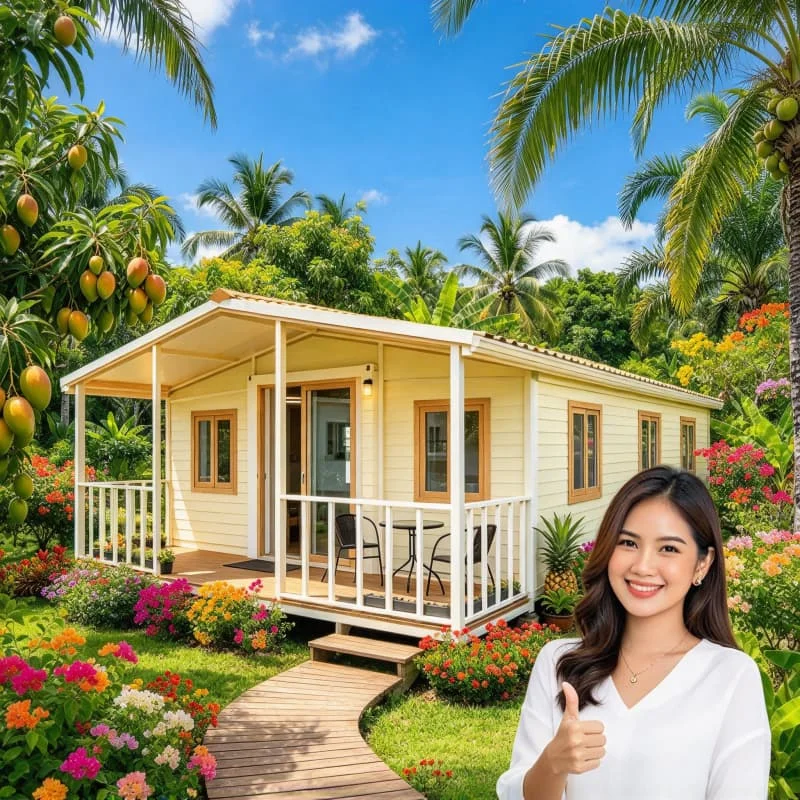Breezy Expandable Housing Prefab Container Villa for Resort Holiday Cabin 40FT Wind Resistant Waterproof Customized