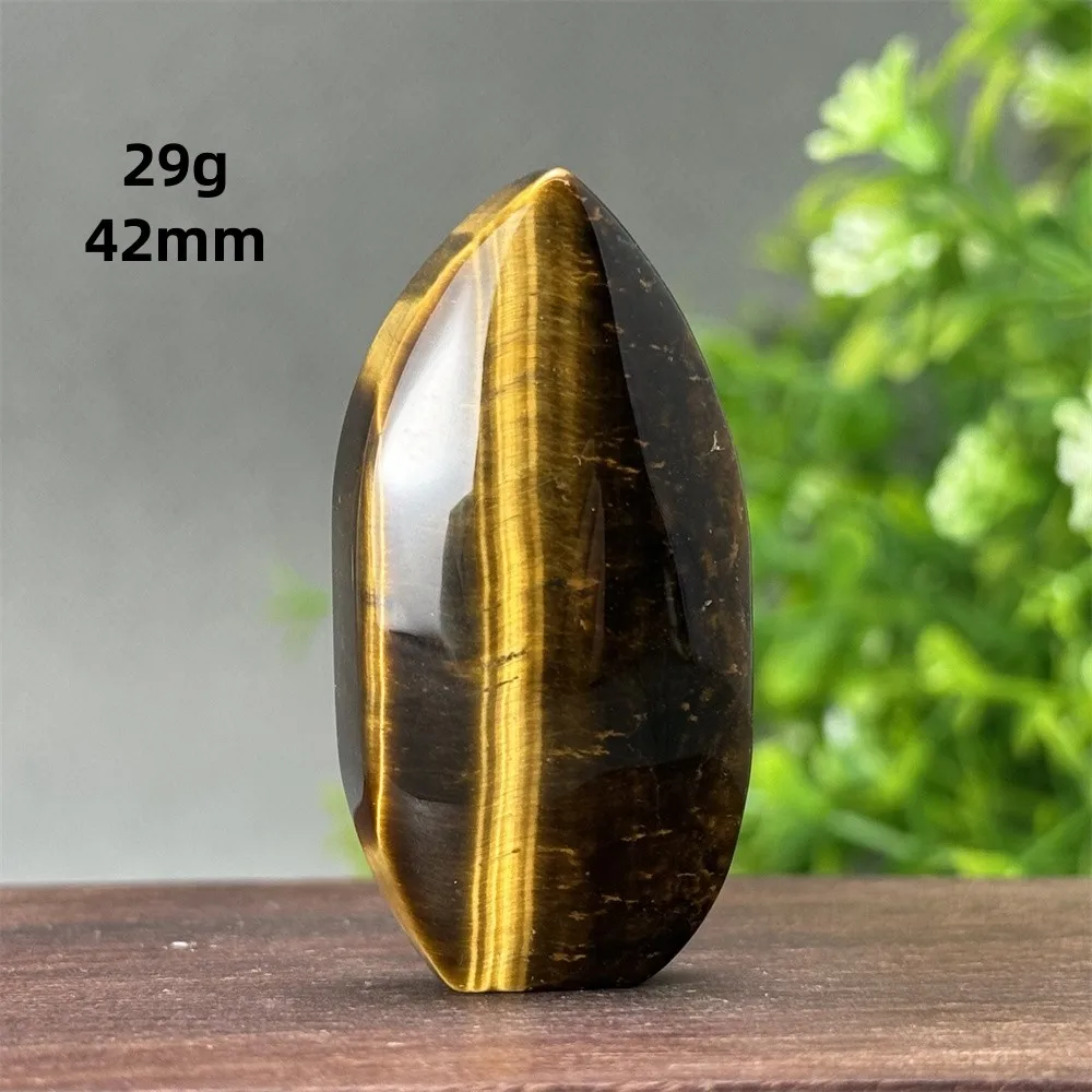 Natural Gemstone Tiger Crystal Flame Free Form Torch Reiki Healing Meditation Witchcraft Spiritual Prayer Home Decor Gift