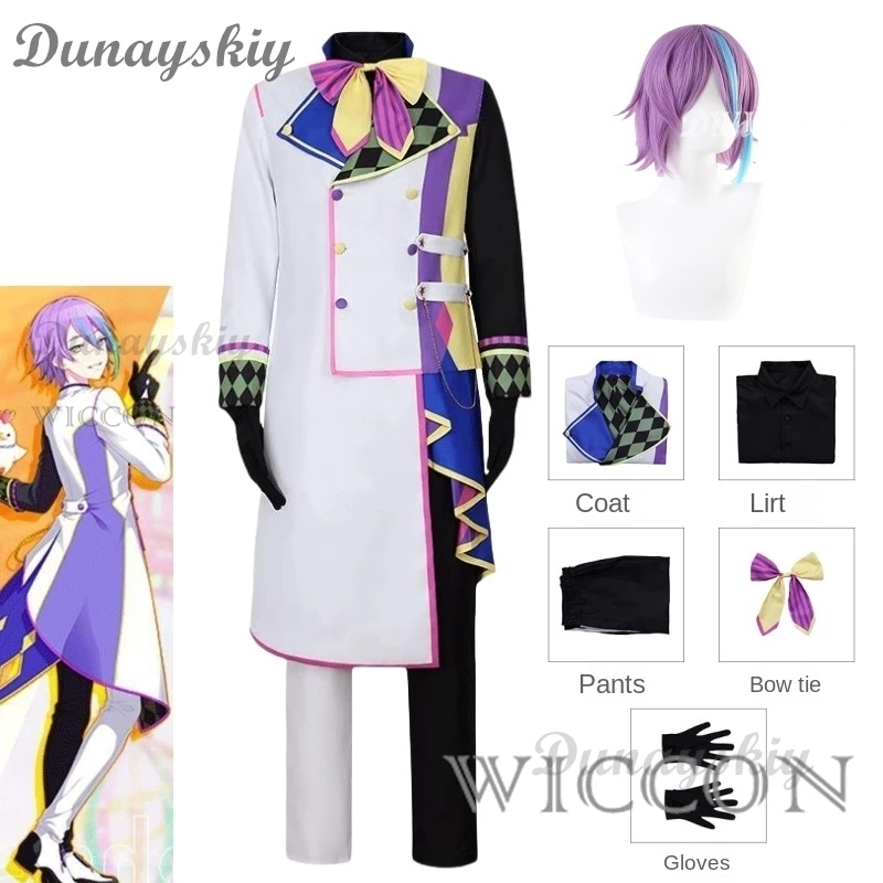 3e Kamishiro Rui Cosplay Anime Kleurfase Project Tenma Tsukasa Cosplay Uniform Pruik Halloween Feest Nieuwe Outfit Voor Mannen