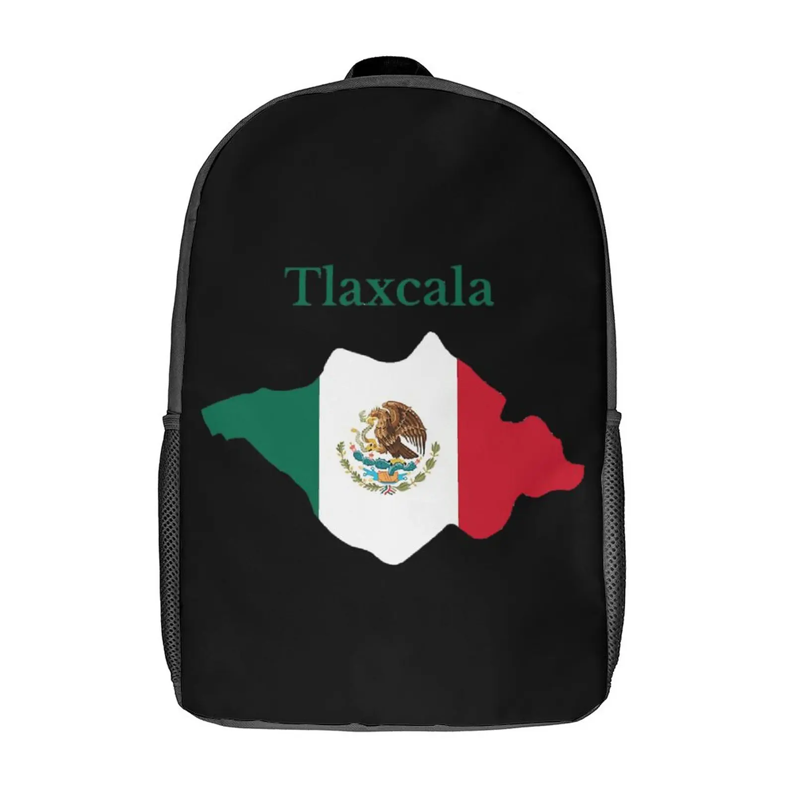 

3 in 1 Set 17 Inch Backpack Lunch Bag Pen Bag Tlaxcala State Map Secure Infantry Pack Cozy Travel Novelty