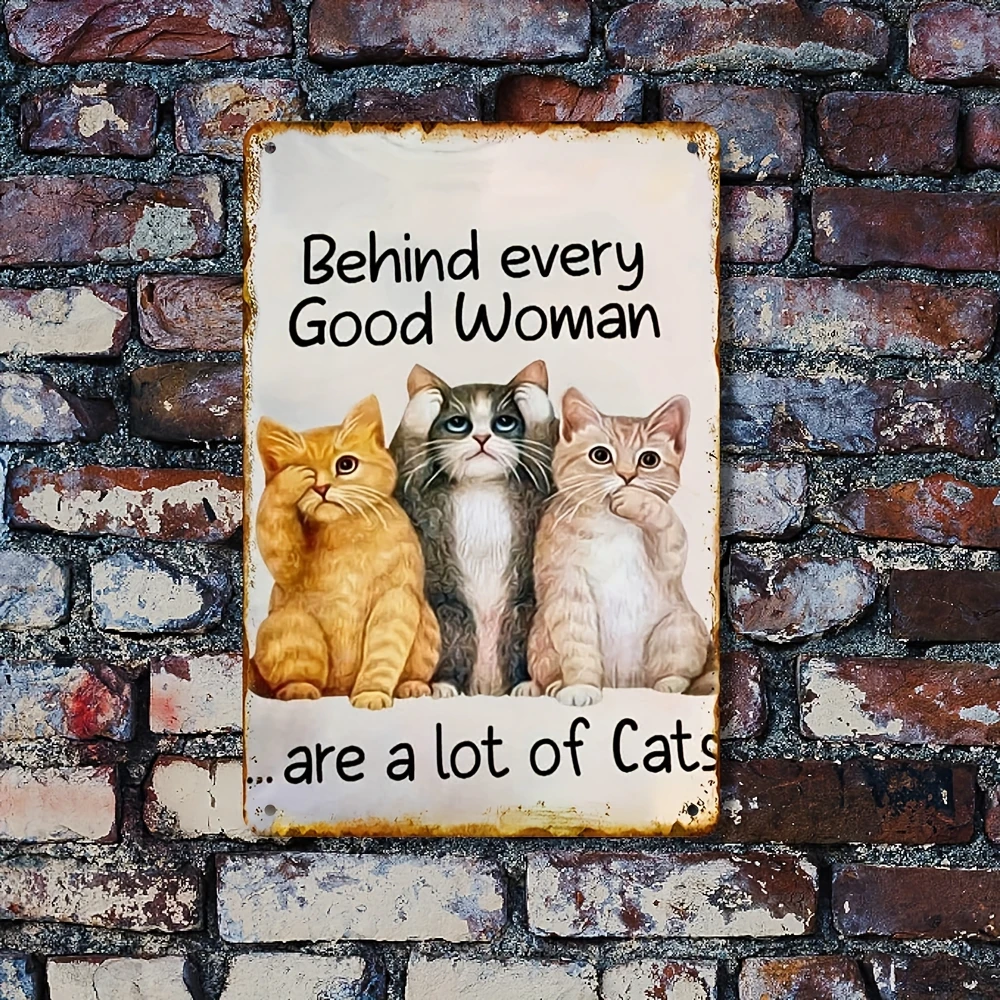 2D Flat Vintage Metal Sign 