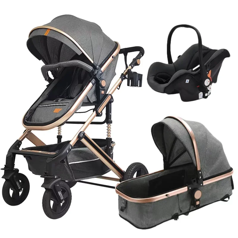 

Multifunctional Infant Baby Stroller Foldable and Durable Pram with 20kg Load Bearing Made of Durable Polyester