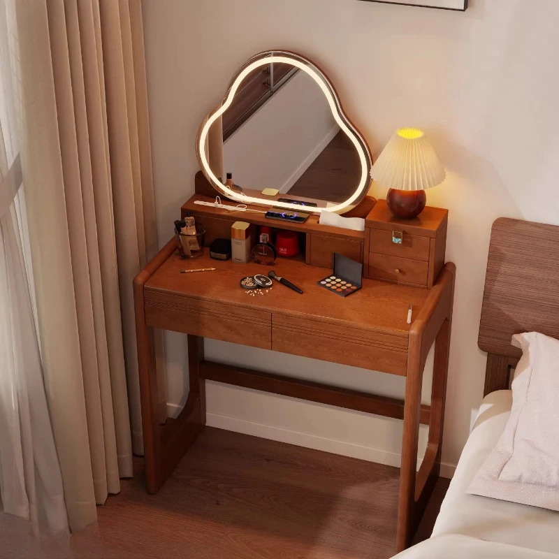 

European Vintage Dressing Table Luxury Makeup Mid Century Modern Dressing Table Bedroom Cosmetics Penteadeira Chinese Furniture