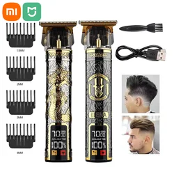 Tagliacapelli Xiaomi Heavy Metal per uomo Barbiere Trimmer per uomo Tosaerba Rasoio elettrico Taglio di capelli Barba Trimmer