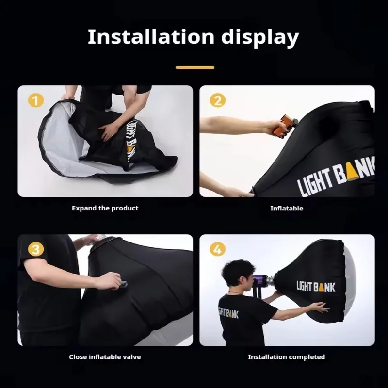 

Flynoodle Air dome Pro 90 Надувной мягкий фонарь Софтбокс для крепления видеосъемки Bowens Вспышка светодиодная лампа мощностью ниже 500 Вт