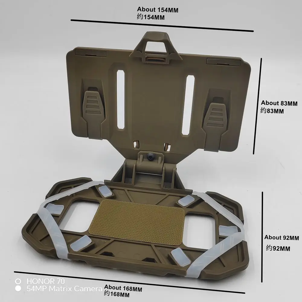 Tactical Navigation Board Folded Molle Phone Holder CS Military Airsoft Map Case Admin Panel for Screen Size 4.7-6.7in