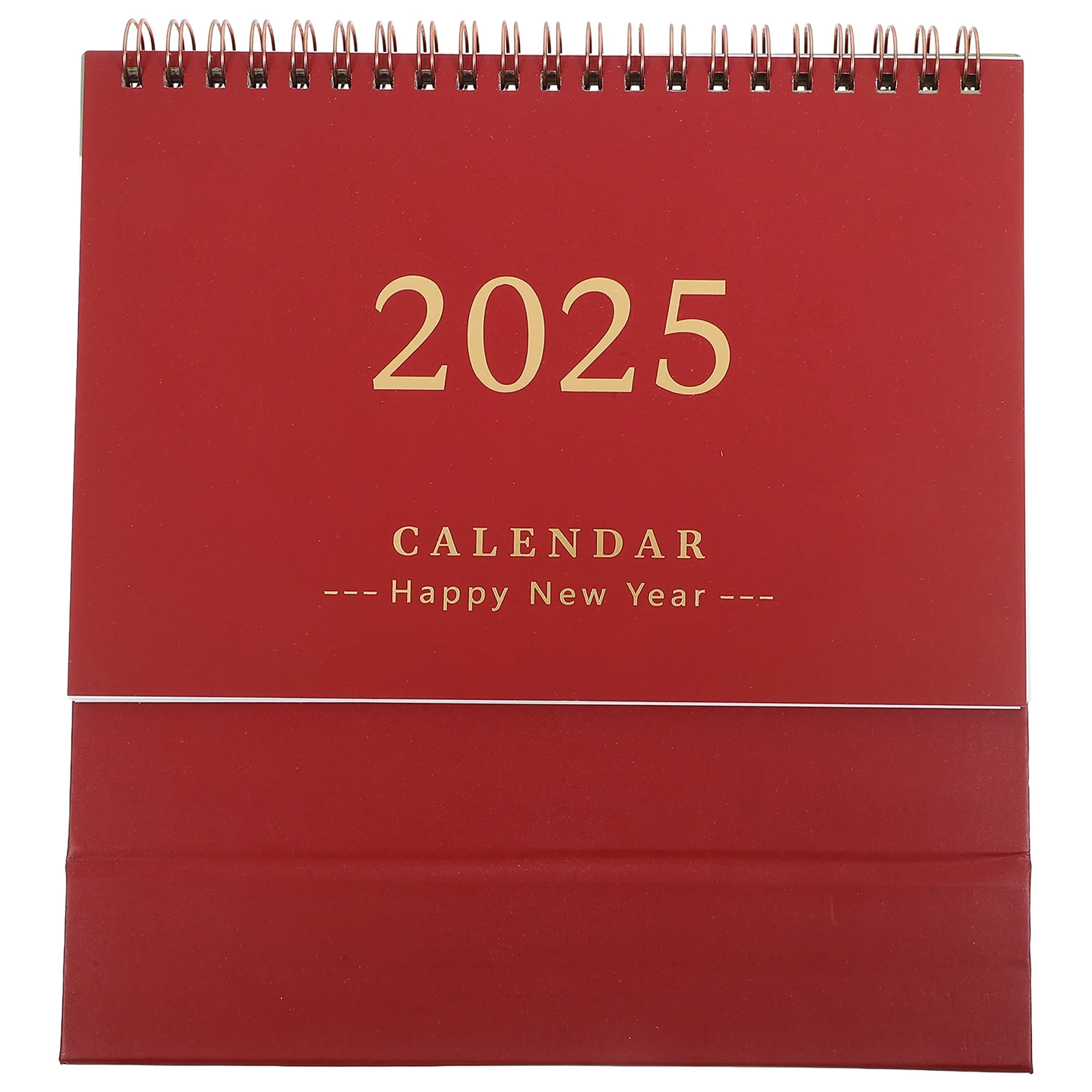 

English Desk Calendar Thick Paper Portable Minimalist Design Desktop Standing Calendar Office Home Decorative Month Year Planner