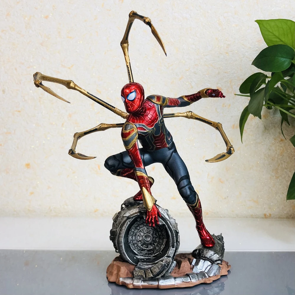 

Premium Edition Iron Spider-Man Hero Far Expedition Collectible Model Statue Car Decorations Gift For Boys Action Figure Toy