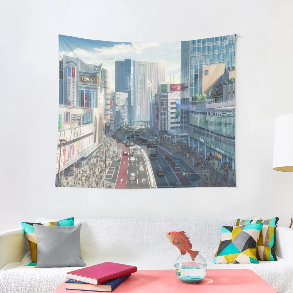 

Your Name - Shinjuku Tapestry Tapete For The Wall Nordic Home Decor Tapestry