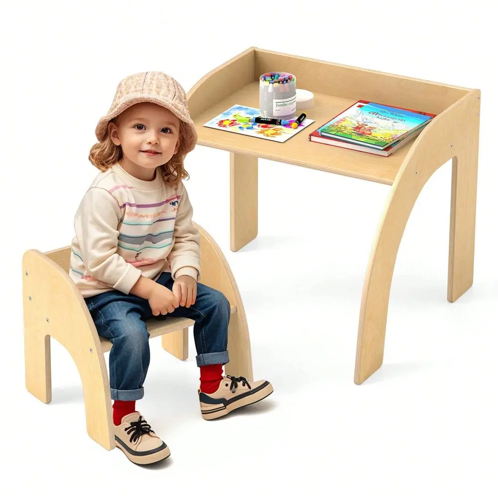

Kids' Tables And Chairs Escritorio Para NiñosKids Desk And Chair Set Wooded Toddler Table And Chair Set With Proper Height Natur