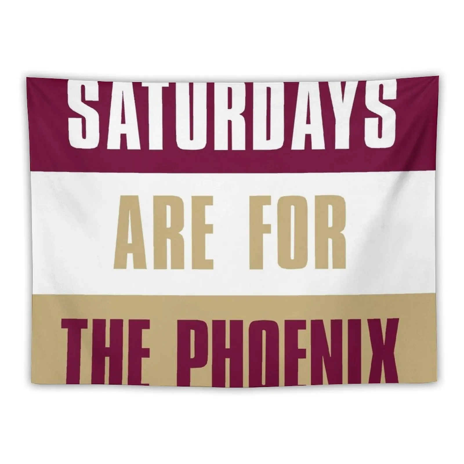 

Saturdays are for The Phoenix, Elon University Tapestry Room Aesthetic Decor Decoration For Home Mushroom Tapestry