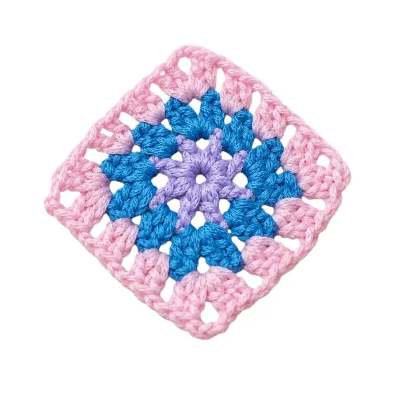 10 Stück handgemachte, bunte 3D-Blütenblatt-Applikationen aus hochwertiger Baumwolle für DIY-Taschen, Kleidung und Bastelarbeiten – Detail 7