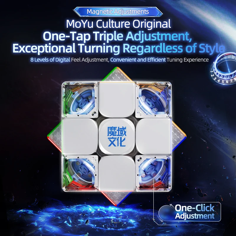 [Picube] MoYu Super WeiLong V2 Magnetic Maglev Ball Core Magic Cube UV 3x3 Speed Puzzle Educational Toys Droshopping X'mas Gift