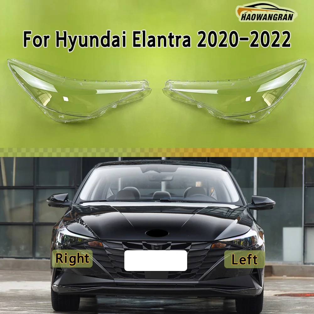 

Front Headlamp Cover Headlight Lens Transparent Shell Plexiglass Replace Original Lampshade For Hyundai Elantra 2020 2021 2022