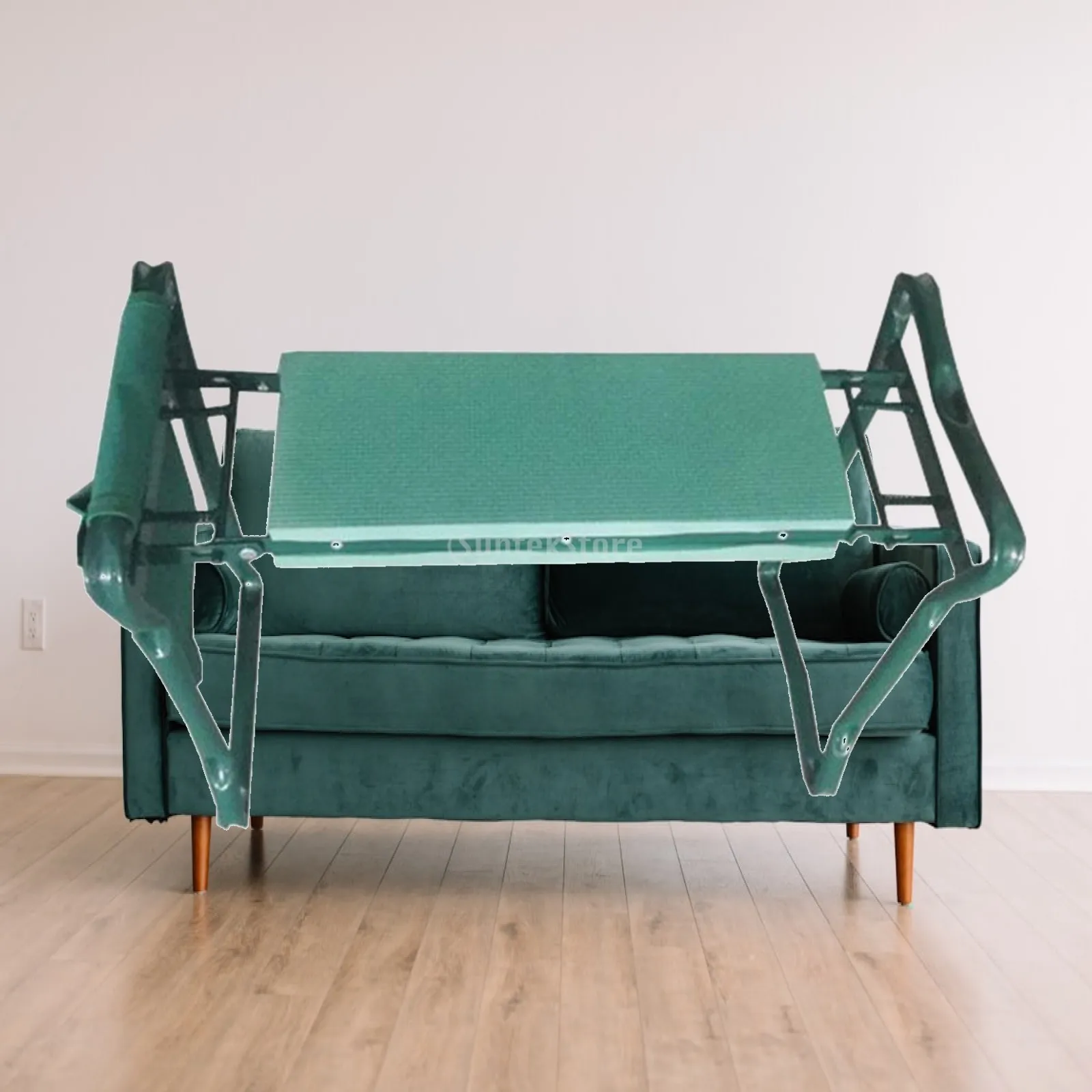 Steel Frame Garden Kneeler Seat with Thick EVA Pad Folding Bench Portable Stool for Senior Gardening Work