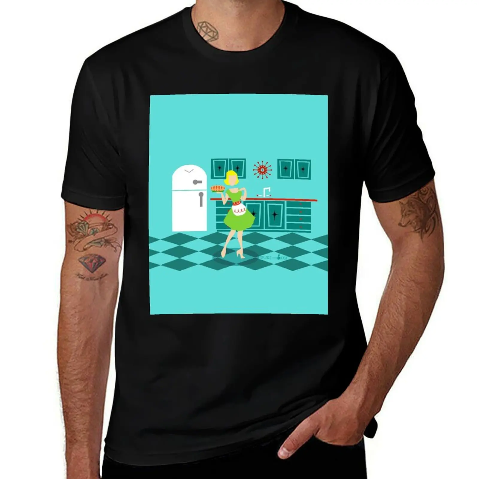 

Retro 1950s Kitchen T-Shirt man t shirts graphic t shirt man designer