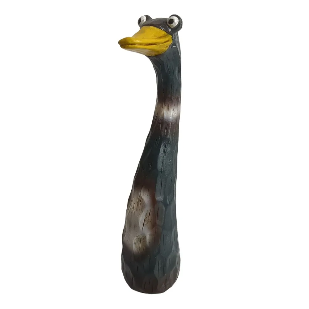 

Resin Crafts Screaming Chicken Statues Funny Weatherproof Duck Goose Ornaments Hand-Painted Chicken Figurine Patio Decor