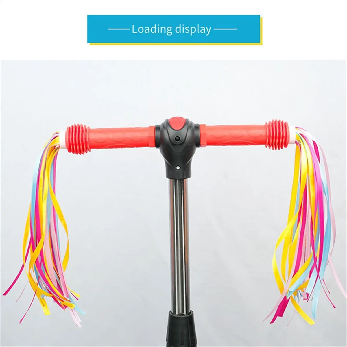 ABXY Colorful Bike Tassels Ribbon Fashion Bike Handlebar Streamers Funny Bicycles Ornaments for Kids Children C