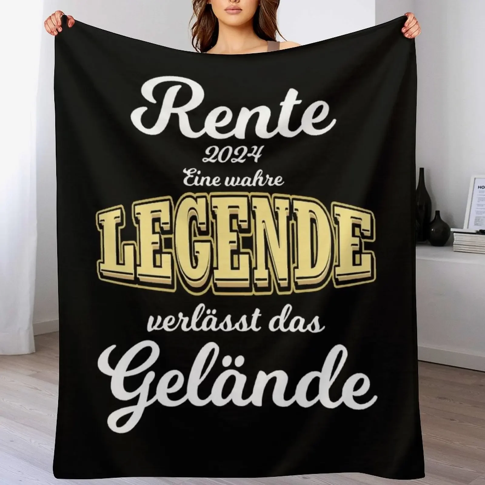 Pension 2024, funny gift idea, funny saying about the start of retirement Throw Blanket Tourist blankets ands Blankets