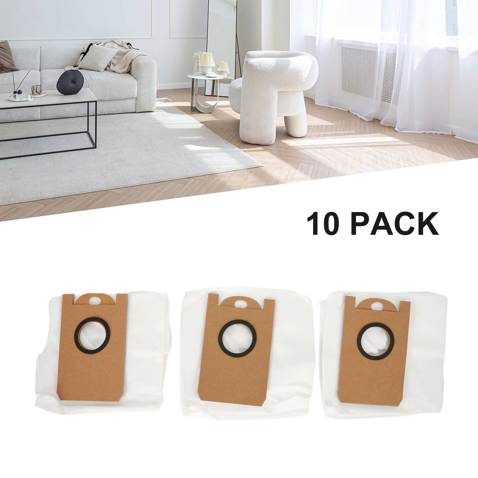 Replacement Dust Bags Accessories for Aonus i8 Robot Vacuum Cleaner Spare Parts 4/10 Pieces Designed for Quick Tank Emptying