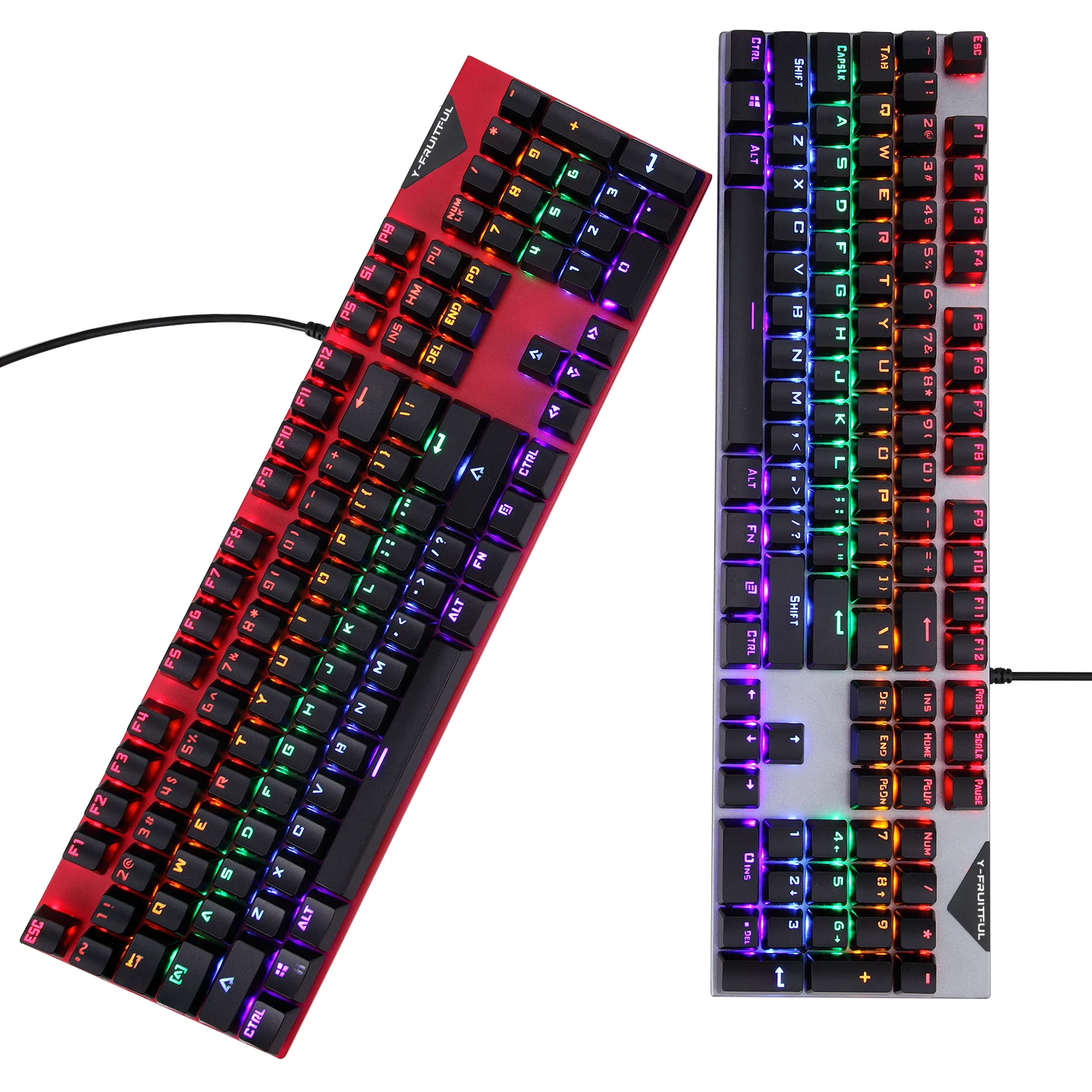 

Ergonomic Rgb Marquee Breath Glow 104 Keys Water Proof Multimedia Keys Real Mechanical Feel Mechanical Gamer Keyboard