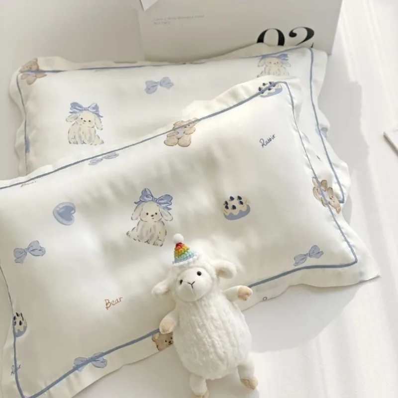 Cartoon Kids Lyocell Pillowcase 30x50 Baby Ice Silk Pillowcase Wholesale Small Pillowcase 35x55 Summer Pillow Cases