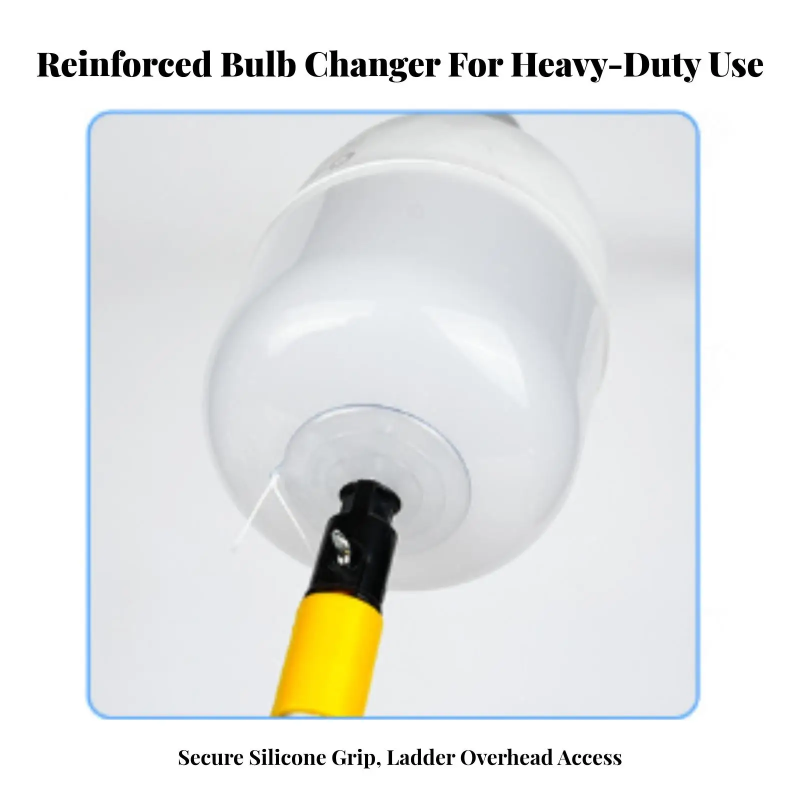 Lightweight Aluminum Suction Bulb Changer for Household Lamp Replacement and Overhead Socket Work