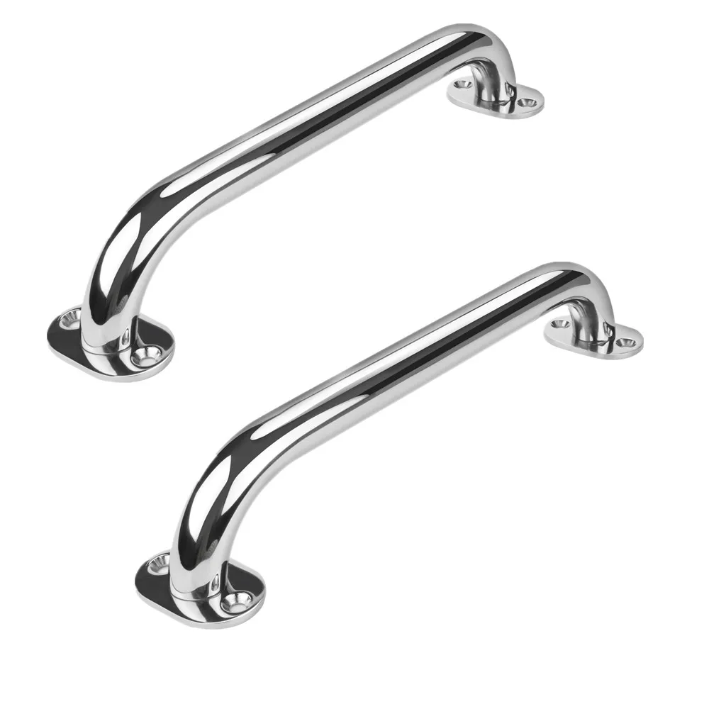 2 X high-quality Stainless Steel 12“ Grab Handle Handrail Polished Boat / RV / Bath Boat Accessories Marine