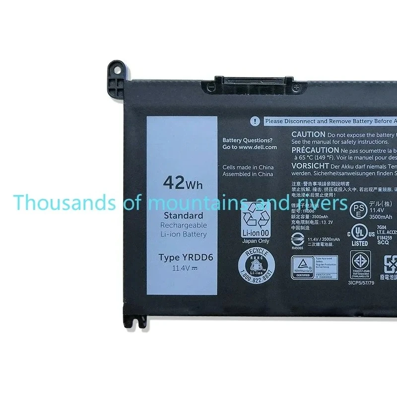 

WYORESY YRDD6 Laptop Battery For DELL Inspiron 5482 5480 5481 5485 5491 5591 5593 3583 3310 3493 3582 3593 3793 5584 54593