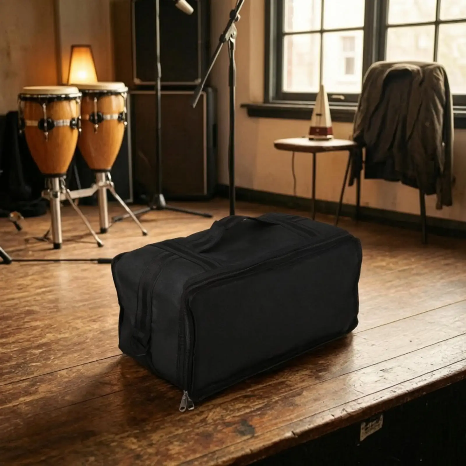 Percussion Storage Case Foldable Oxford Cloth Drum Seat Travel Drum Bags for Bongos Percussion Accessory